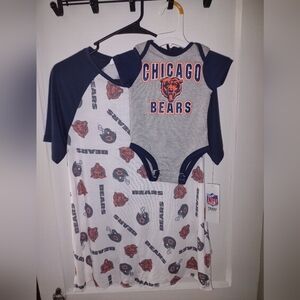 Chicago Bears Onsies + Shirt.